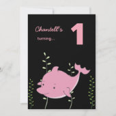 De eerste dolfijn onder het Zee 'Birthday' Kaart (Voorkant)