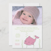 De eerste dolfijn onder het Zee 'Birthday' Kaart (Achterkant)