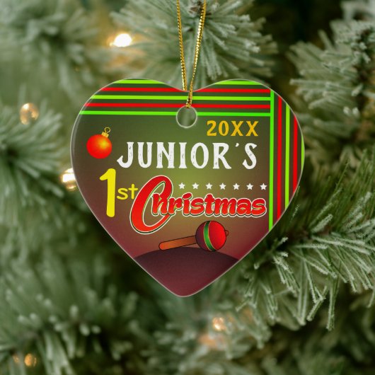 De eerste eerste eerste kerstdag van de baby keramisch ornament (Boom)