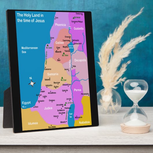 De eerste eeuw van de kaart van Israël Fotoplaat (Zijkant)