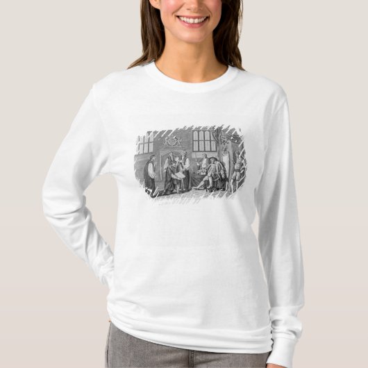 De eerste Engelse vertaling van de Bijbel T-shirt (Voorkant)