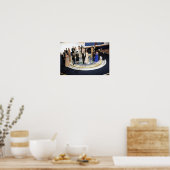 De eerste familie bij de vrijheidsbal poster (Keuken)