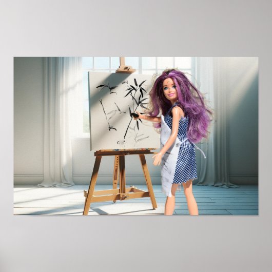 De eerste fase van mijn bamboe tekening. poster (Voorkant)