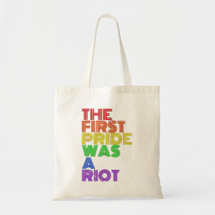 De eerste Gay Pride was een Riot LGBT Tote Bag