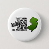 De eerste geweldige staat ronde button 5,7 cm (Voorkant)
