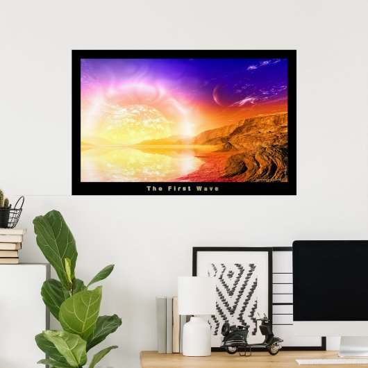 De eerste golf poster (Thuiskantoor)