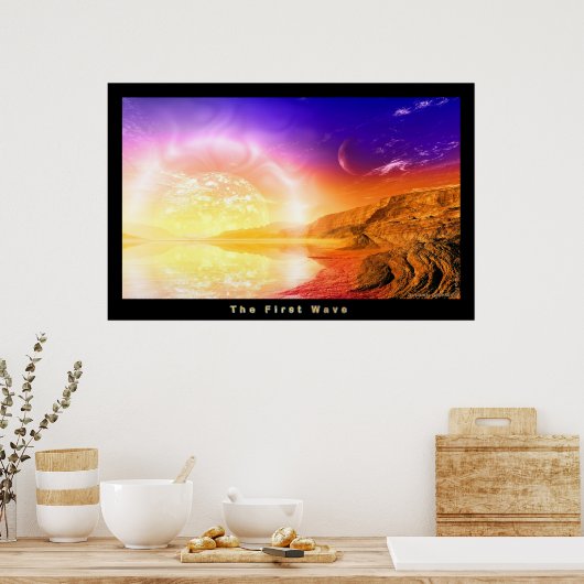 De eerste golf poster (Keuken)