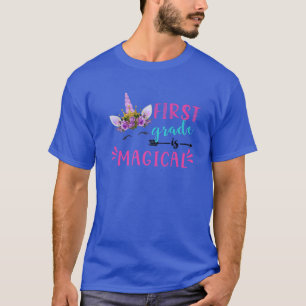 De eerste graad is magische unicorn terug naar sch t-shirt
