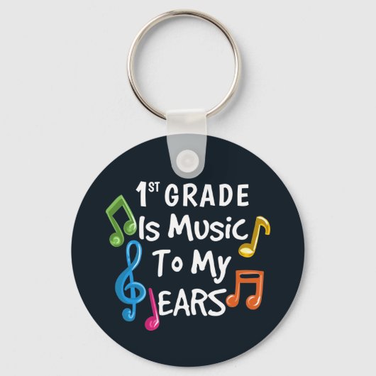 De eerste graad is muziek naar mijn oren sleutelhanger (Voorkant)