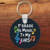 De eerste graad is muziek naar mijn oren sleutelhanger (Voorkant)