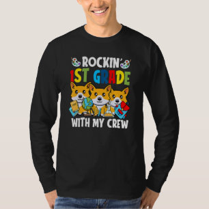 De eerste graad terug naar de schoolklas Cute Dog T-shirt