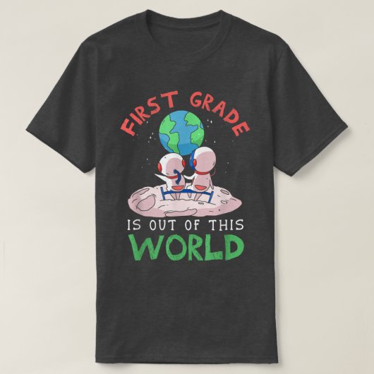 De eerste graad uit deze wereld 1ste Grade student T-shirt (Design voorkant)