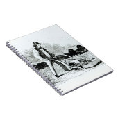 De eerste grasmaaier (graving) (foto) notitieboek (Rechterzijde)