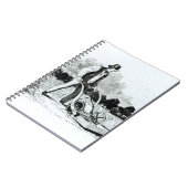 De eerste grasmaaier (graving) (foto) notitieboek (Linkerzijde)