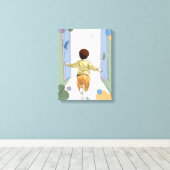 De Eerste Grond – Vroege Kindertijdontdekking Canvas Afdruk (Insitu (Houten vloer))