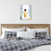 De Eerste Grond – Vroege Kindertijdontdekking Canvas Afdruk (Insitu (Slaapkamer))