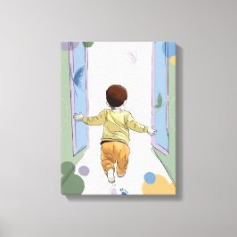 De Eerste Grond – Vroege Kindertijdontdekking Canvas Afdruk