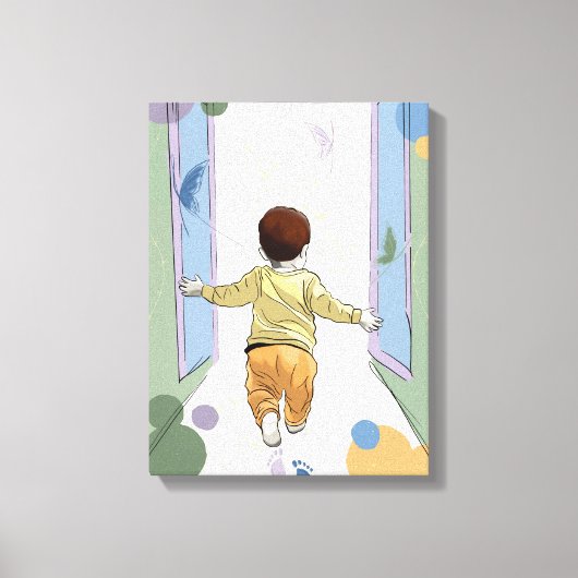 De Eerste Grond – Vroege Kindertijdontdekking Canvas Afdruk (Voorkant)