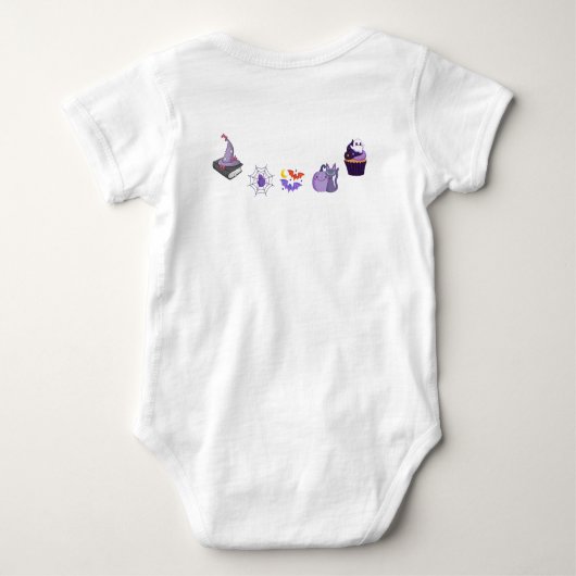 De eerste Halloween van Little Monster! Romper (Achterkant)