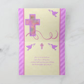 De eerste Heilige Communie dankt u kaardt voor een Bedankkaart (Binnen)