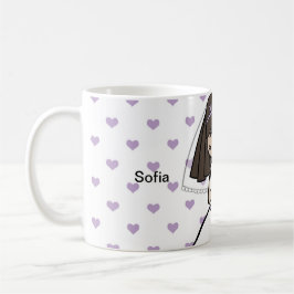 De eerste Heilige Communie noemt mok voor een meis