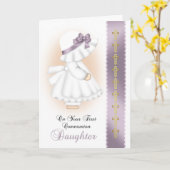 De Eerste Heilige Communie van de dochter met Kaart (Gele Bloem)