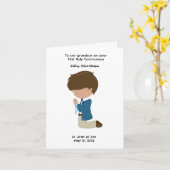 De eerste heilige communie van de Gepersonaliseerd Kaart (Gele Bloem)