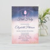 De eerste Heilige Communie van de Waterverf van de Kaart (Staand voorkant)