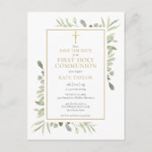 De eerste heilige communistische Waterverf Greener Aankondigingskaart (Voorkant)