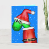 De eerste Herfst van de dinosaurus Feestdagen Kaart (Voorkant)