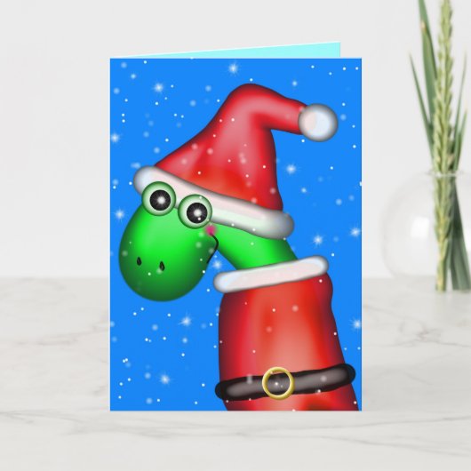 De eerste Herfst van de dinosaurus Feestdagen Kaart (Voorkant)