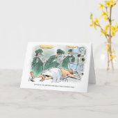 De eerste hulp komt snel weer goed met kippensoep kaart (Gele Bloem)