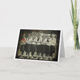 De eerste in de rij om een gelukkige verjaardag te kaart