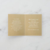 De eerste Jongen van de Heilige Communie met Jesus Kaart (Binnen)