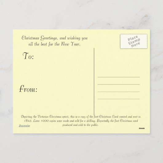 De eerste Kaart (1843) (Achterkant)