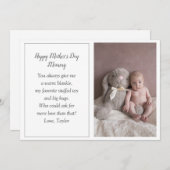 De eerste Kaart van de Foto Holiday van Baby (Voorkant / Achterkant)