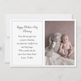 De eerste Kaart van de Foto Holiday van Baby