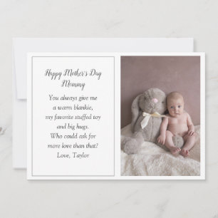 De eerste Kaart van de Foto Holiday van Baby