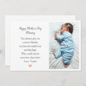 De eerste Kaart van de Foto Holiday van Baby (Voorkant / Achterkant)