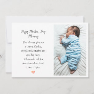 De eerste Kaart van de Foto Holiday van Baby