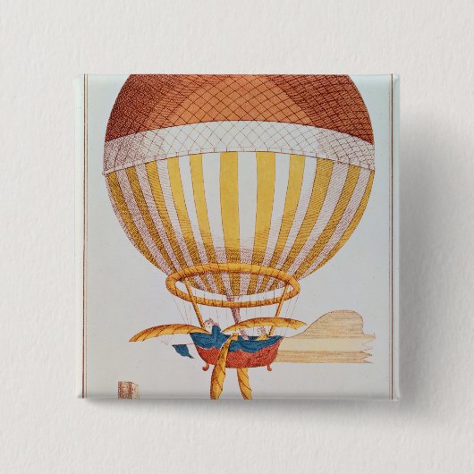 De eerste kanaalkruising vierkante button 5,1 cm (Voorkant)