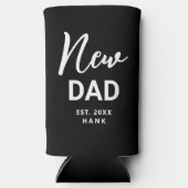 De eerste keer dat een nieuwe vader zich aanpast seltzer blikjeskoeler (Voorkant)