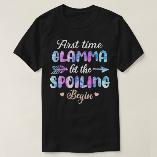De eerste keer dat Glamma de spoeling laat beginne T-shirt (Design voorkant)
