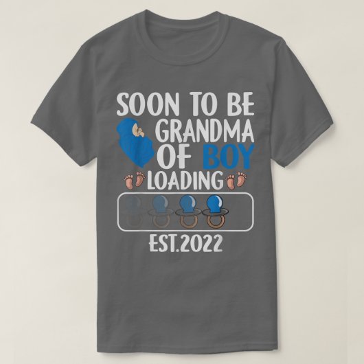 De eerste keer dat grootmoeder van jongen binnenko t-shirt (Design voorkant)