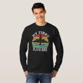 De eerste keer dat ik op mijn eerste vliegtuig ree t-shirt (Voorkant volledig)