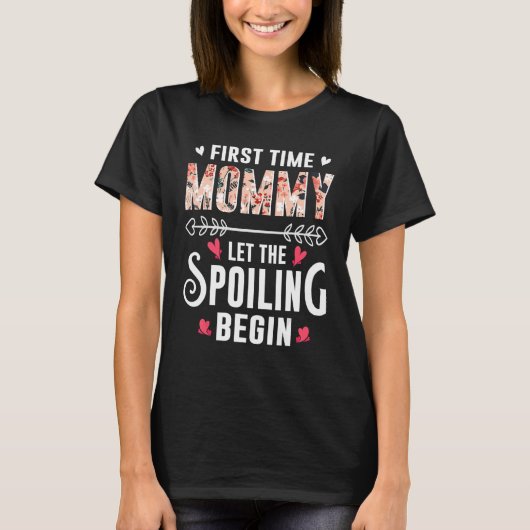 De eerste keer dat mama de spoeling laat beginnen t-shirt (Voorkant)