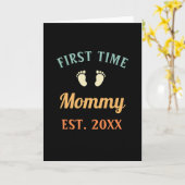 De eerste keer dat mama Motherhood Moederdag Kaart (Gele Bloem)