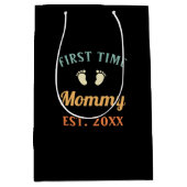 De eerste keer dat mama Motherhood Moederdag Medium Cadeauzakje (Voorkant)