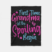 De eerste keer dat oma grootmoeder de spoeling laa fleece deken (Voorkant)