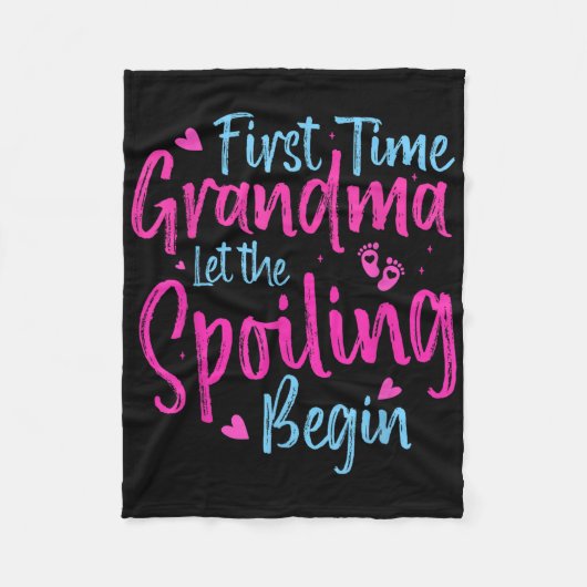 De eerste keer dat oma grootmoeder de spoeling laa fleece deken (Voorkant)